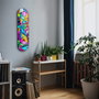 Wallity Pintura Decorativa Graffiti Abstract de Vidrio Templado 20 x 80 cm
